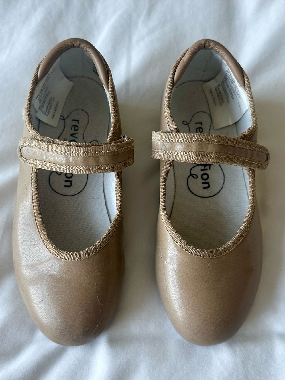 REVOLUTION Kids' Tan Easy-On Student Tap Shoe Size US 2 / UK 12C / EU 30M